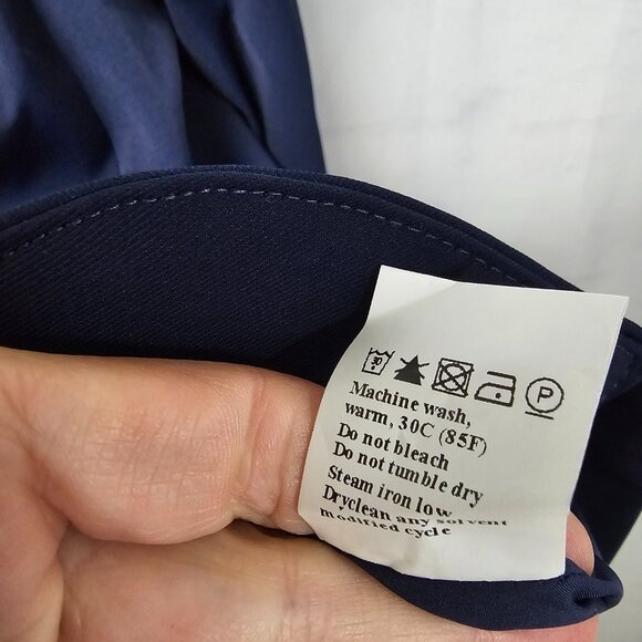 Pretty Garden Blazer Navy Blue Academia Preppy Office Classic M NWOT - Picture 8 of 10